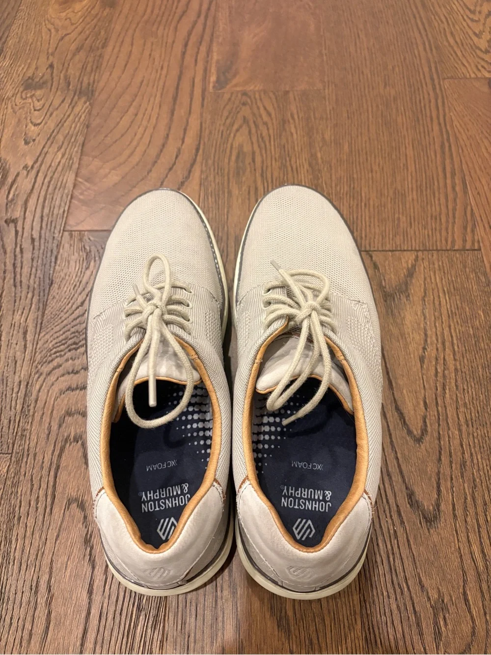 Johnston & Murphy Mcguffy Knit Beige Size 11.5